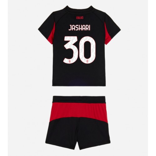 AC Milan Ardon Jashari #30 Replika Hemmatröja Barn 2025-26 Kortärmad (+ Korta byxor)